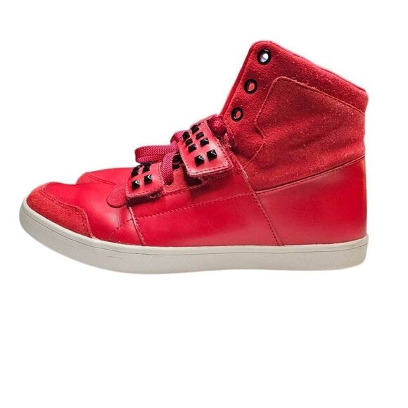 Reebok Dibello Mid Stud Red Sneaker Size 8 Rare - Picture 1 of 12